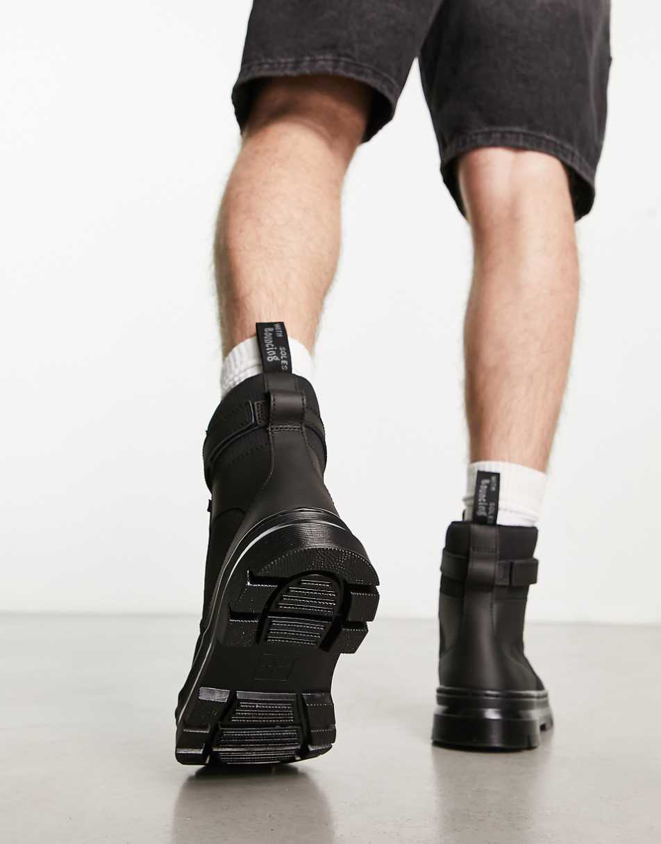 Dr Martens Combs Tech ankle strap boots in black