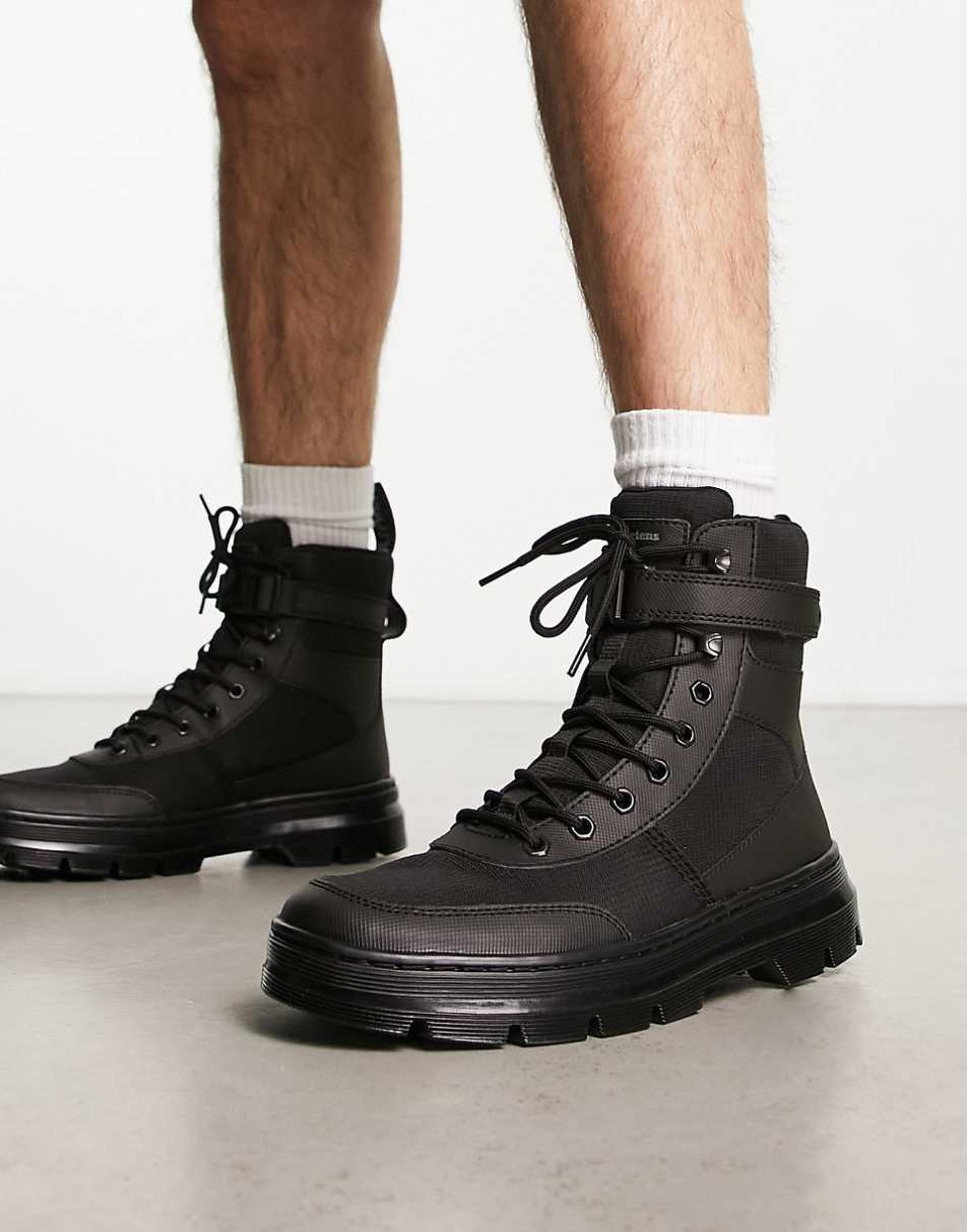 Dr Martens Combs Tech ankle strap boots in black