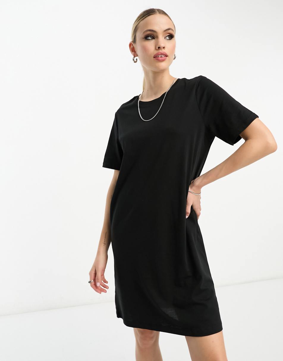 Only Tall mini T-shirt dress in black
