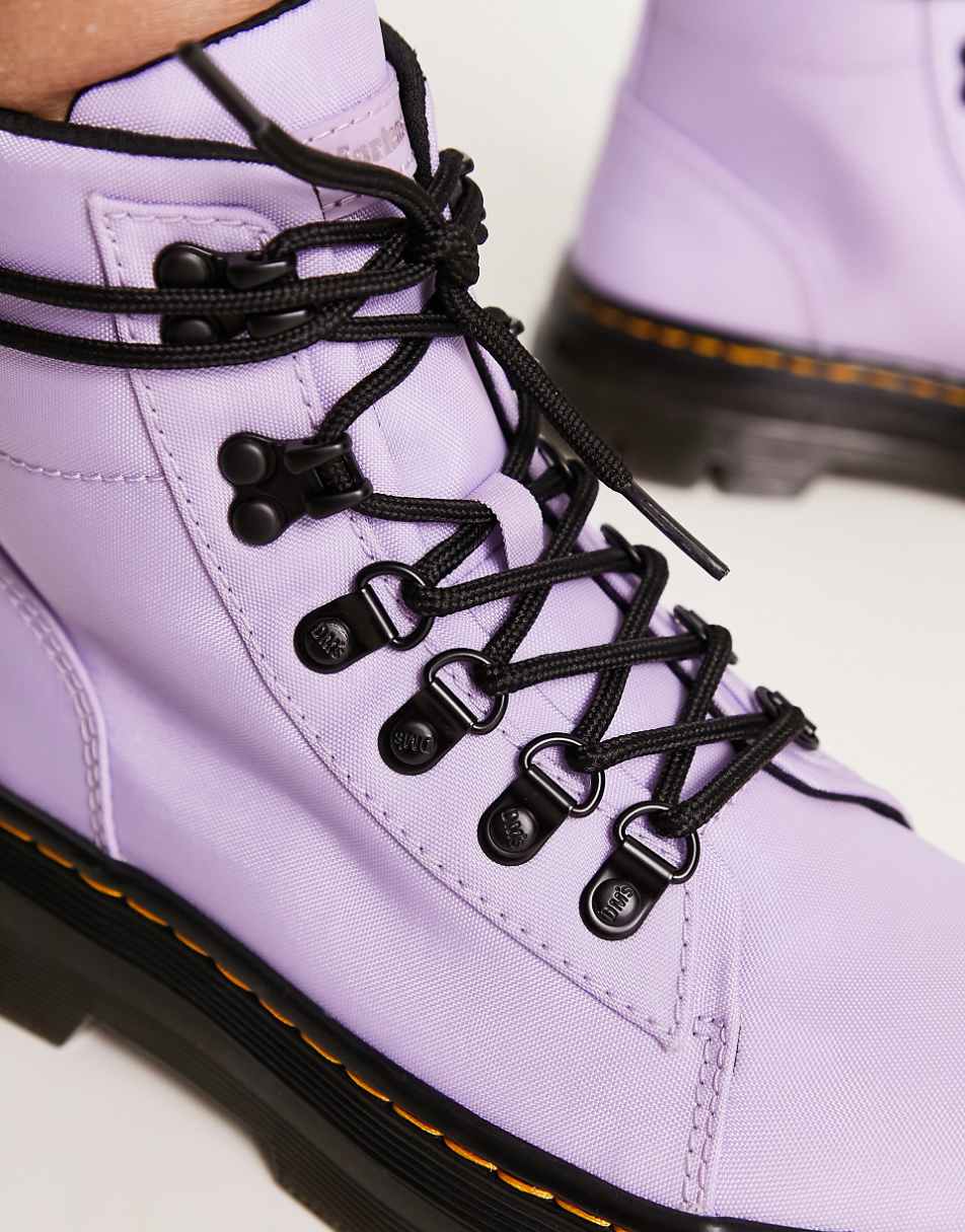 Dr Martens Combs nylon boots in lilac