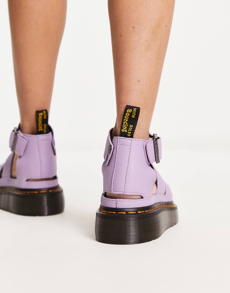 Dr Martens Clarissa ii quad chunky sandals in lilac pisa
