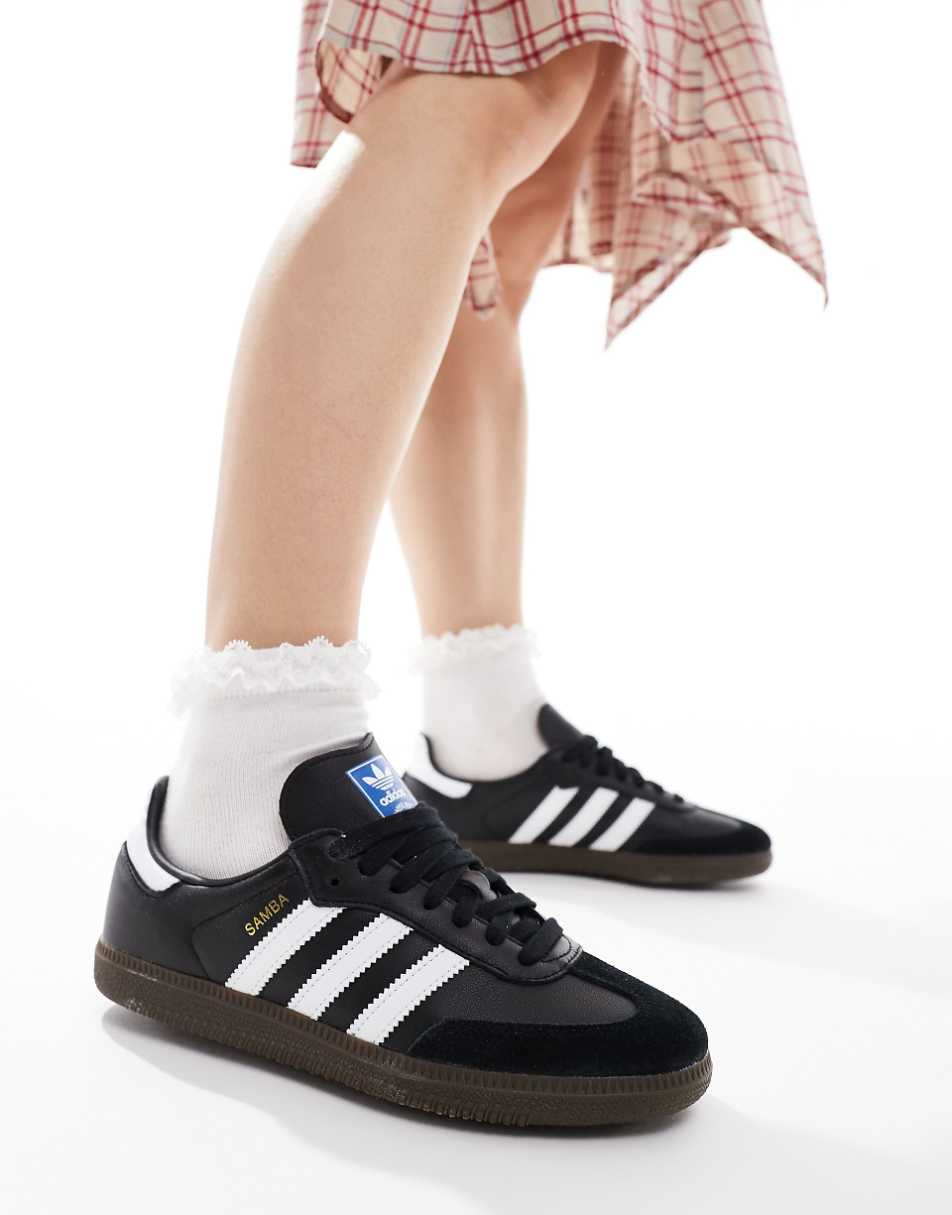 adidas Originals Samba OG sneakers in black and white