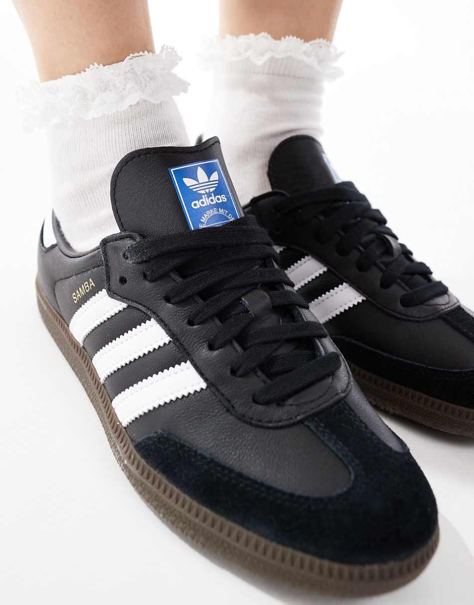 adidas Originals Samba OG sneakers in black and white
