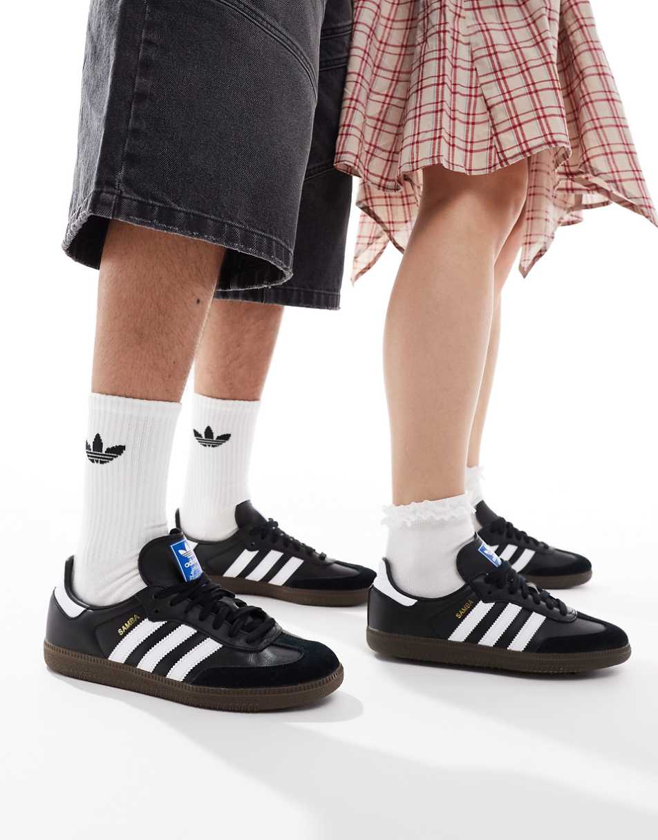 adidas Originals Samba OG sneakers in black and white