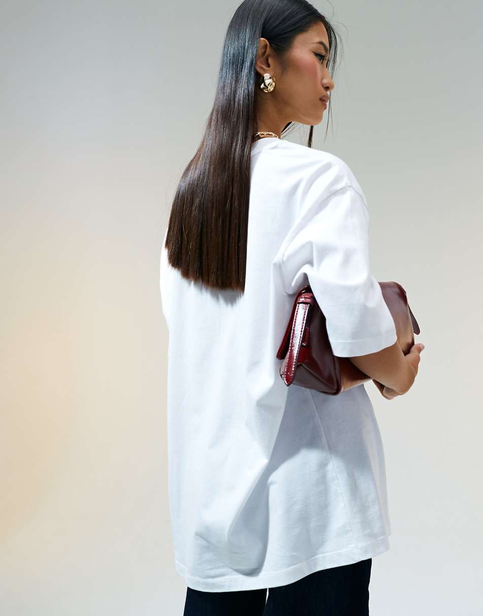 ASOS DESIGN oversized t-shirt in white