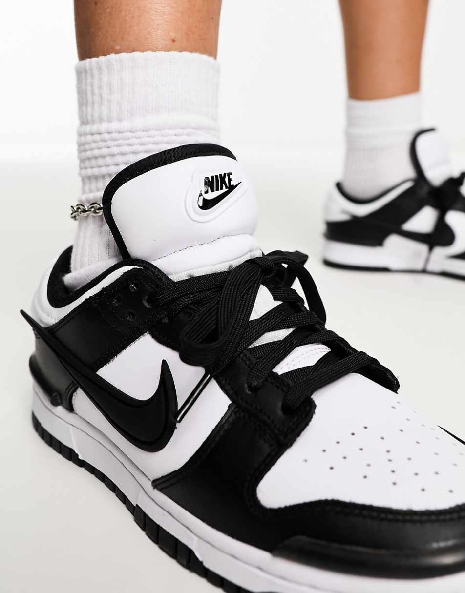 Nike Dunk Low sneakers in black iridescent