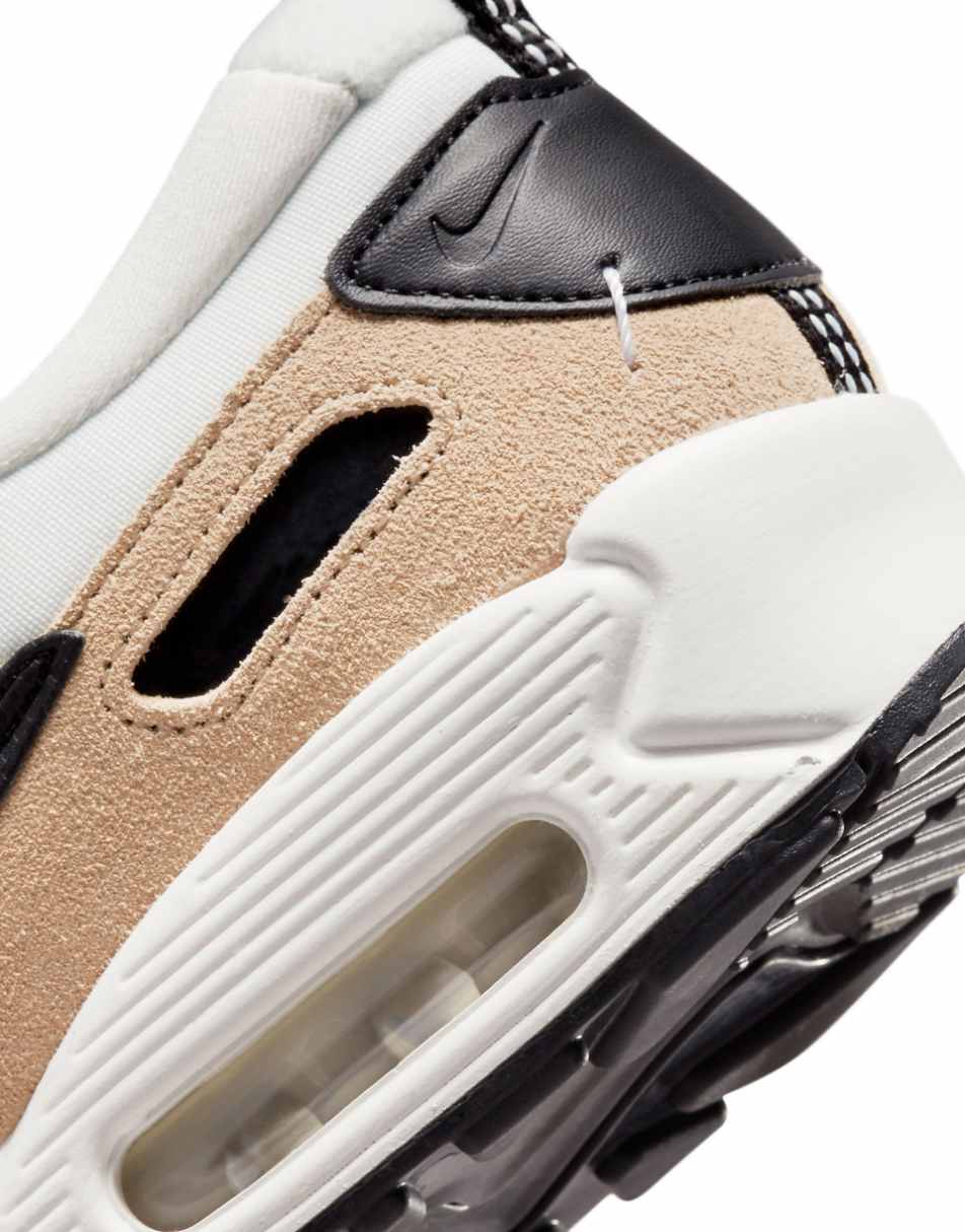 Nike Air Max 90 Futura sneakers in white and sand
