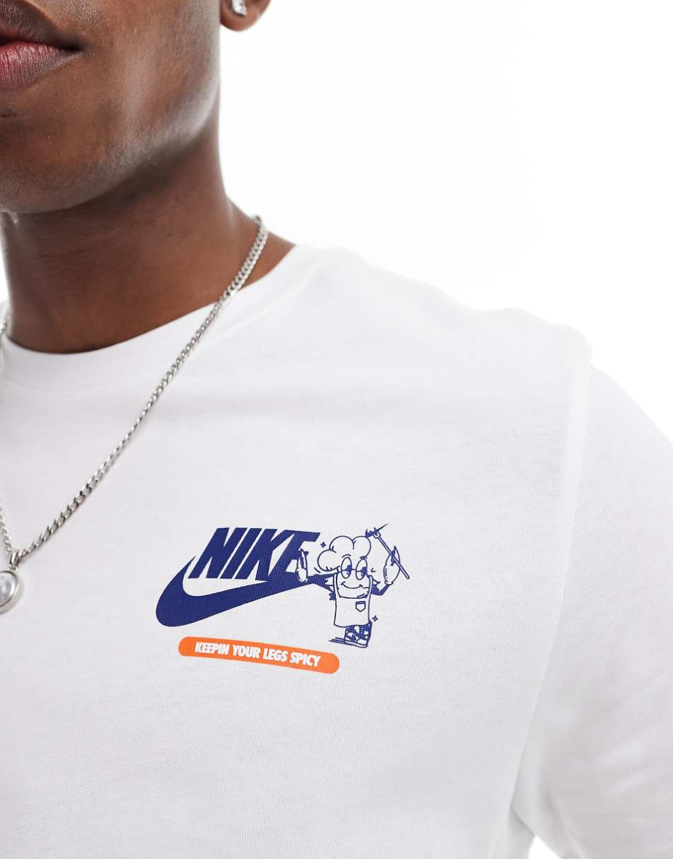 Nike chef backprint t-shirt in white