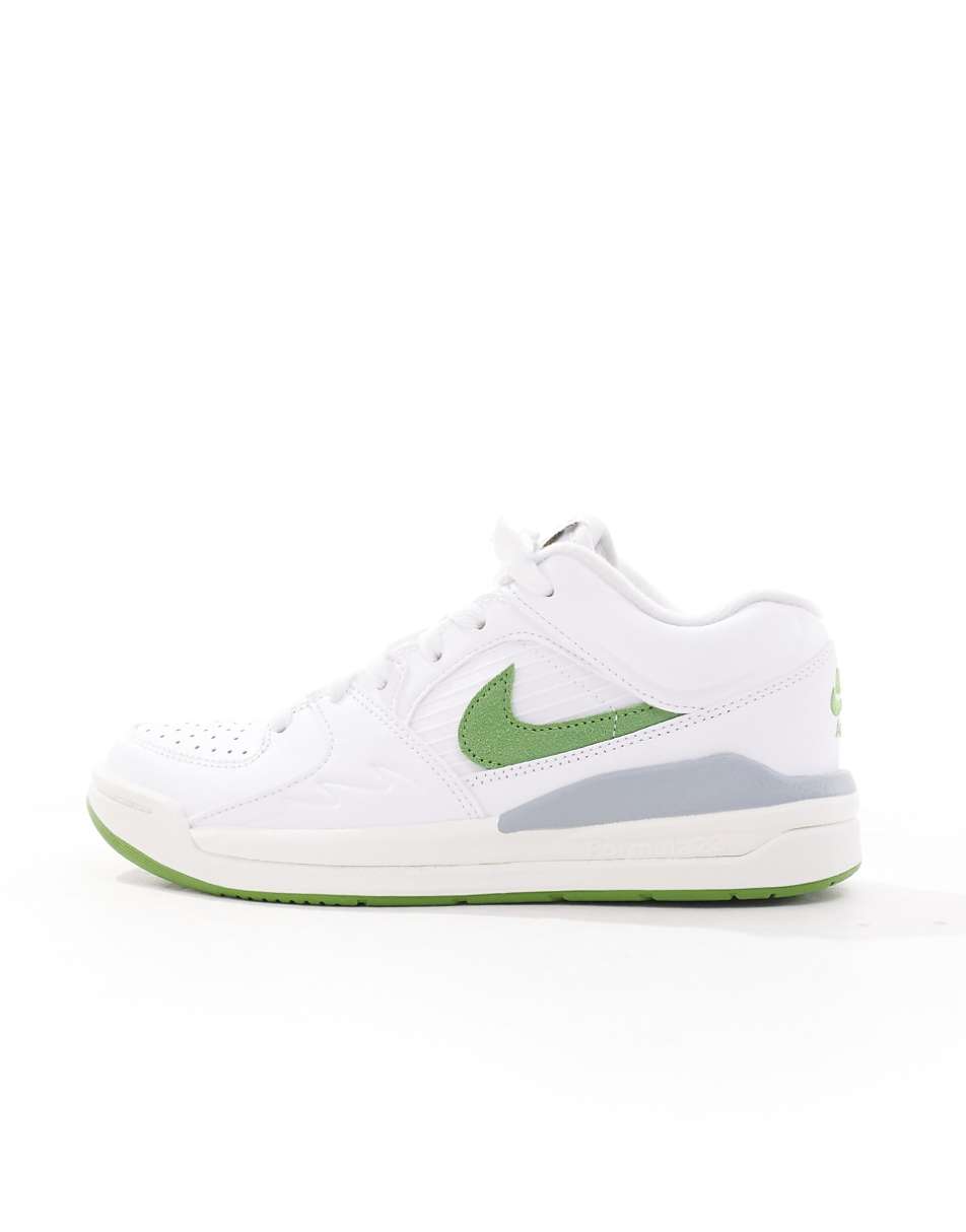 Nike Air Jordan Stadium 90 sneakers in white and green