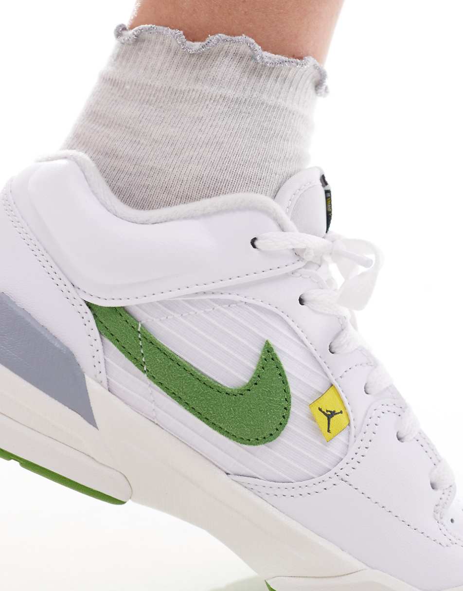Nike Air Jordan Stadium 90 sneakers in white and green