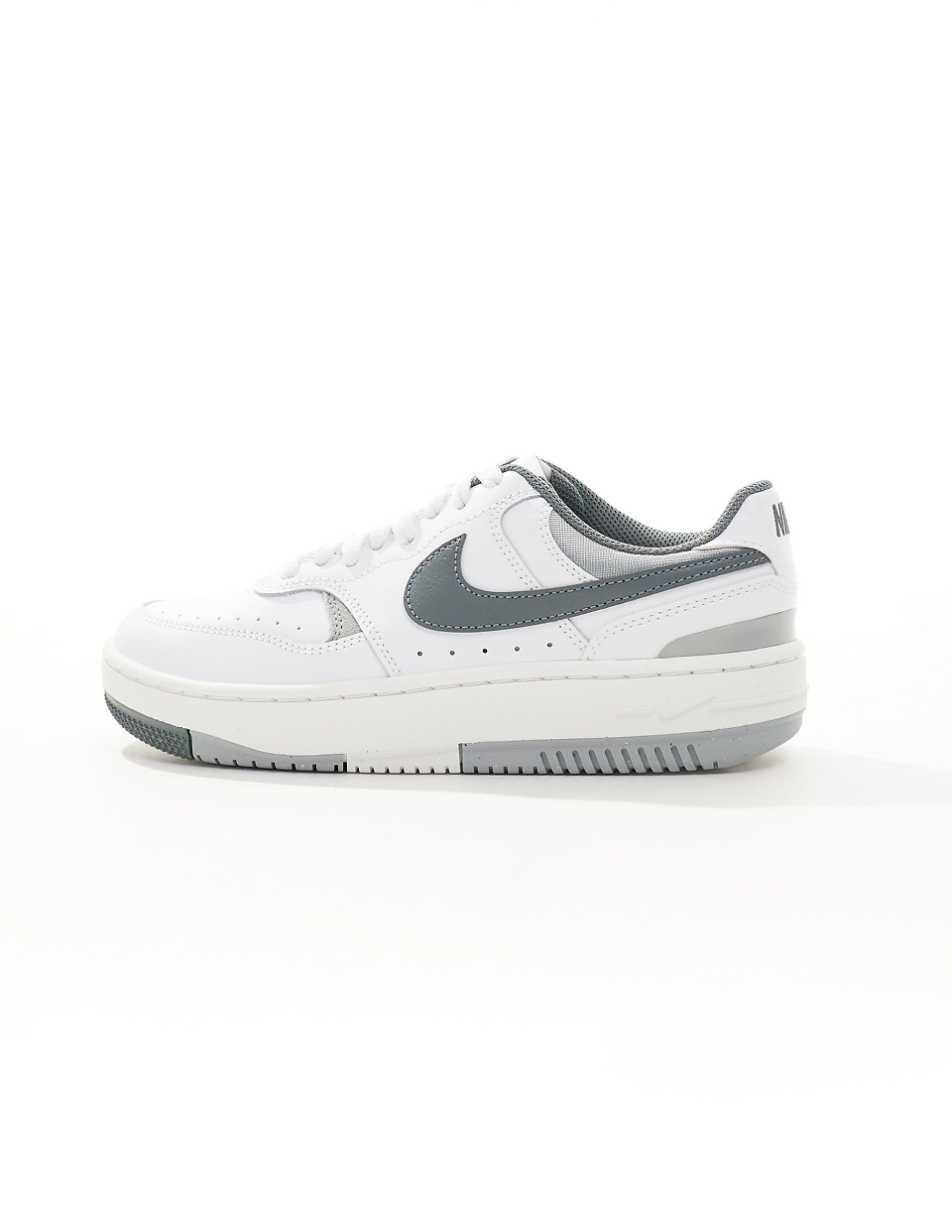 Nike Gamma Force sneakers in white and gray