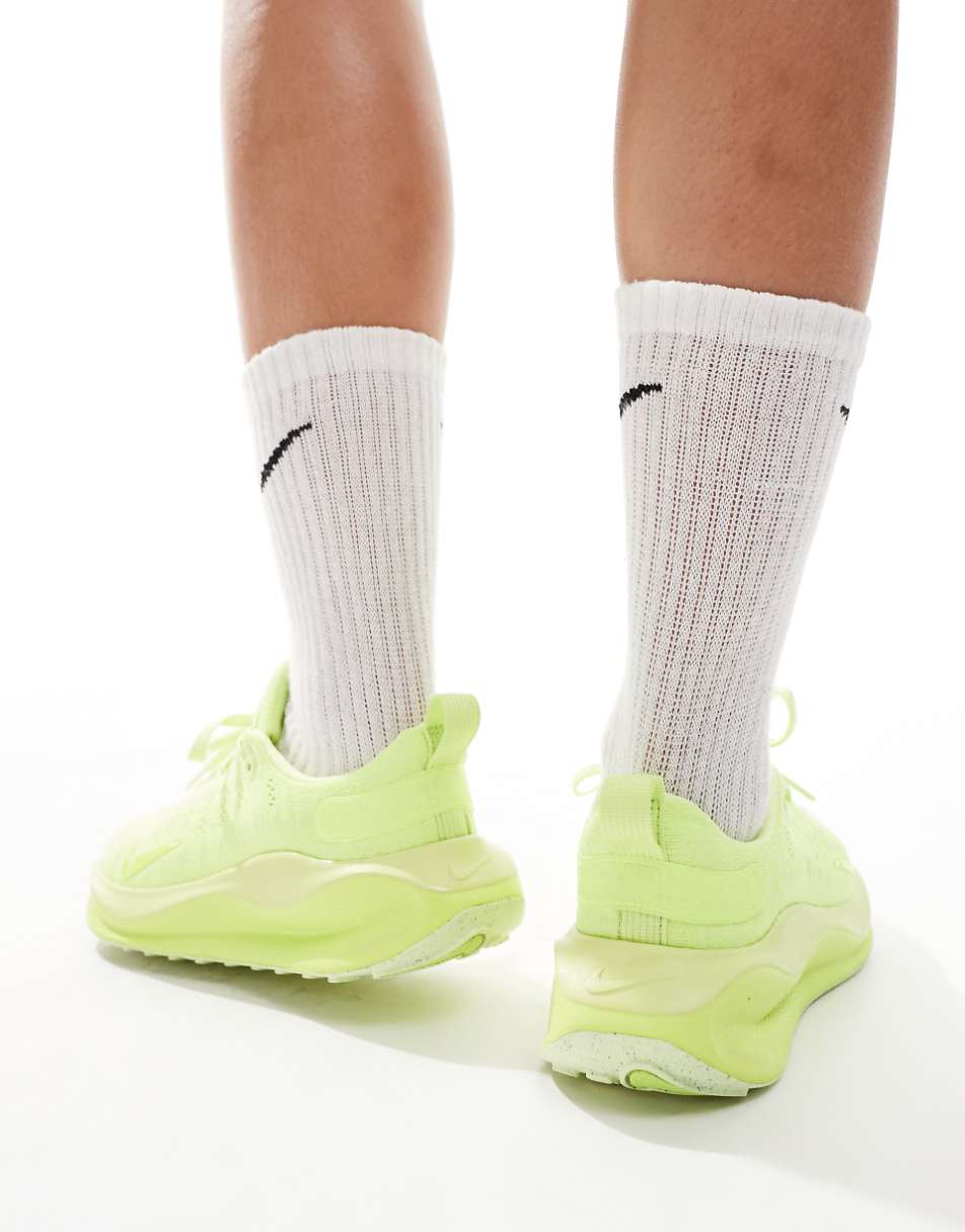 Nike Running Infinity Run sneakers in lime green
