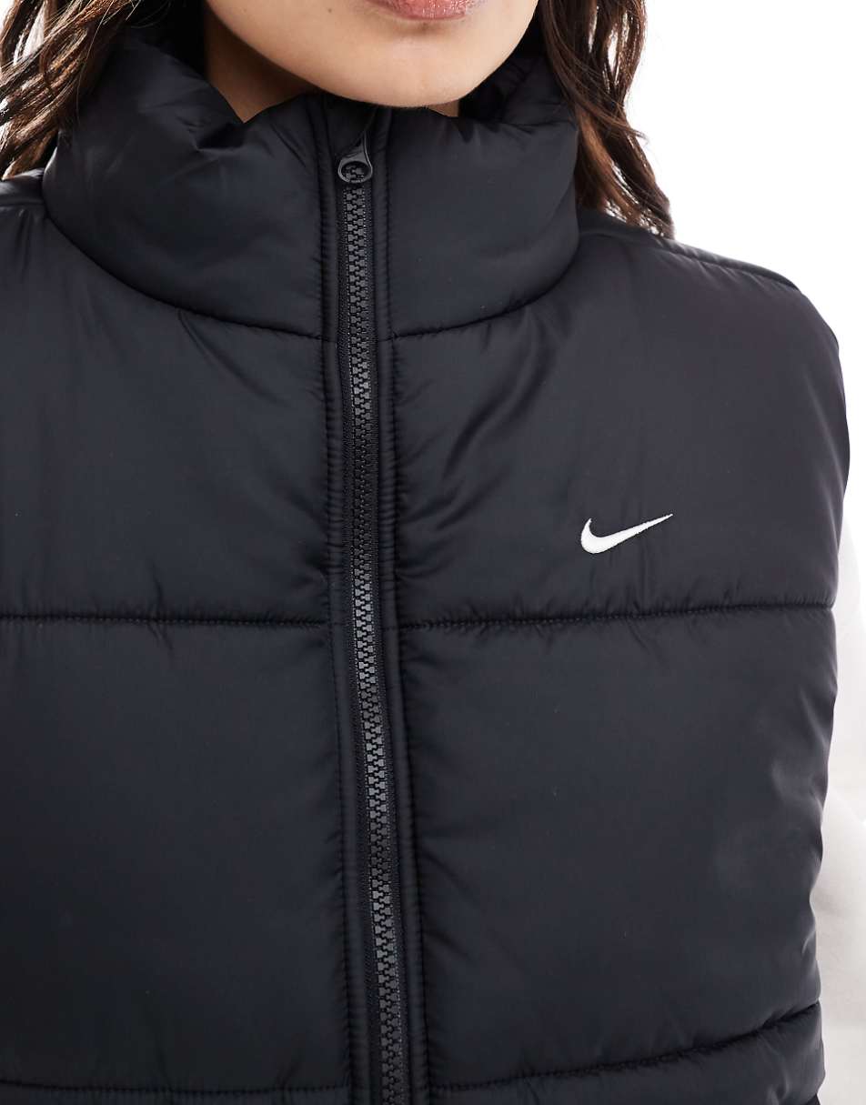 Nike puffer vest in black