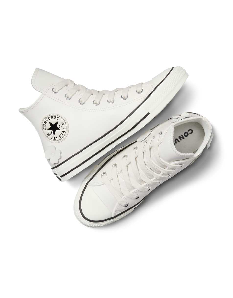 Converse Chuck Taylor All Star Hi sneakers in white with 3D floral