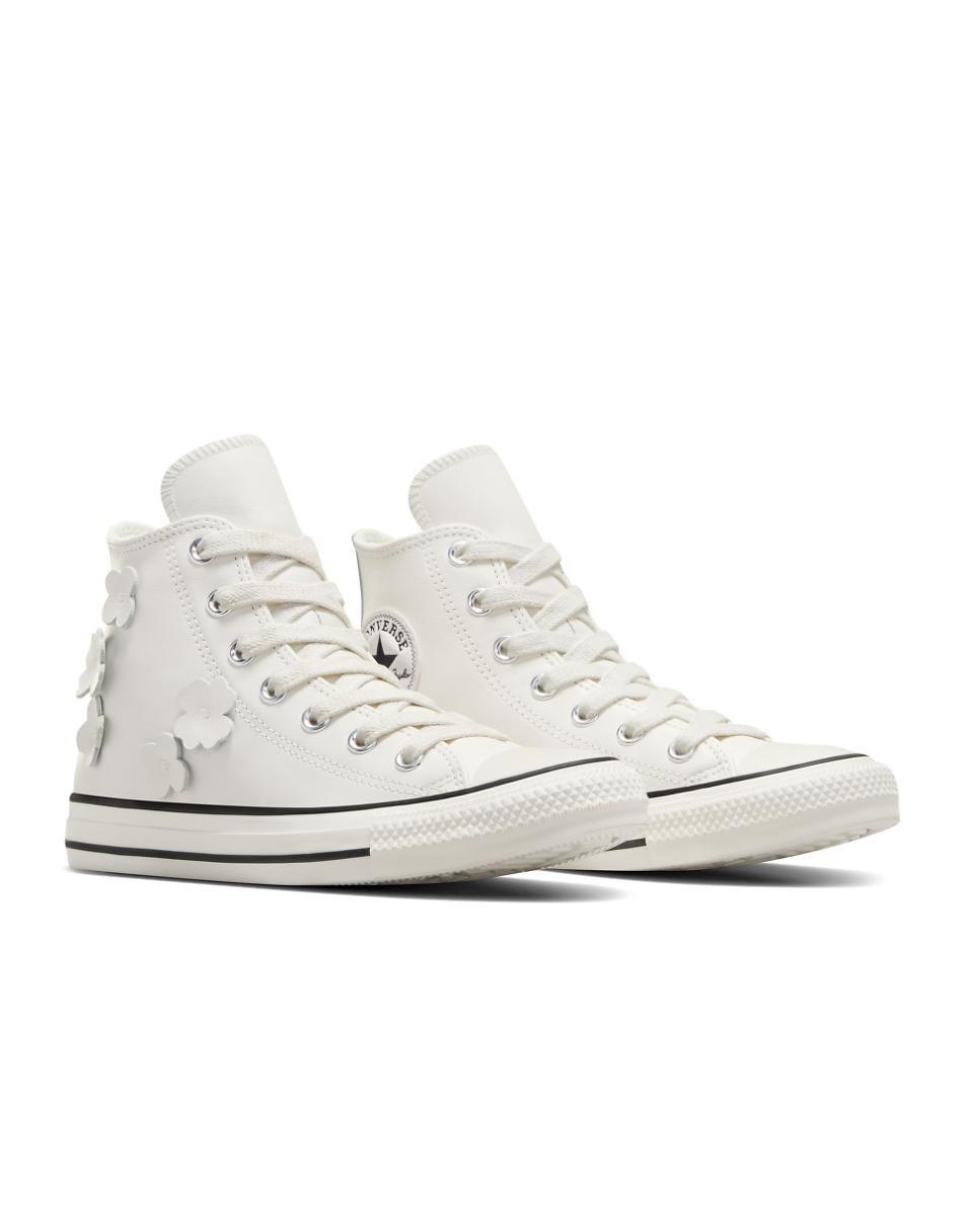 Converse Chuck Taylor All Star Hi sneakers in white with 3D floral