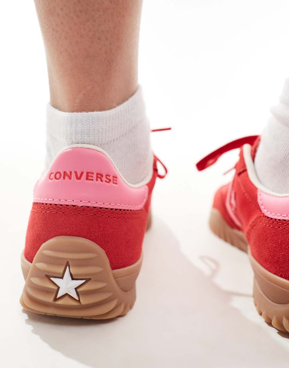 Converse Run Star sneakers in red & pink