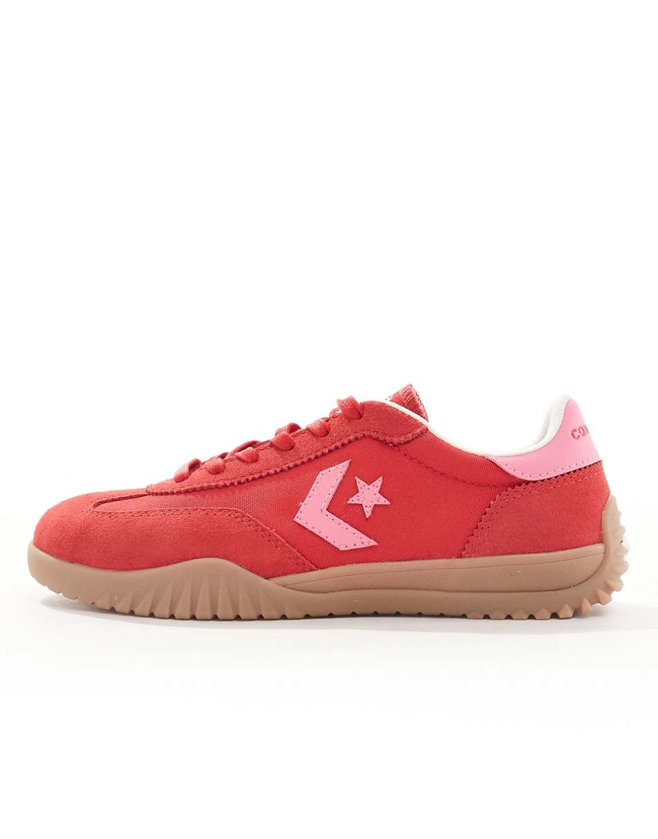 Converse Run Star sneakers in red & pink