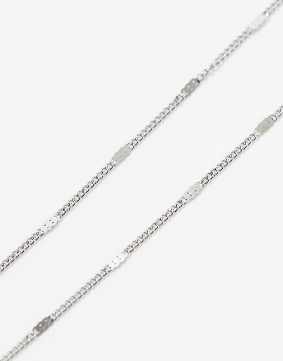 Lost Souls stainless steel fine chain necklace in silver