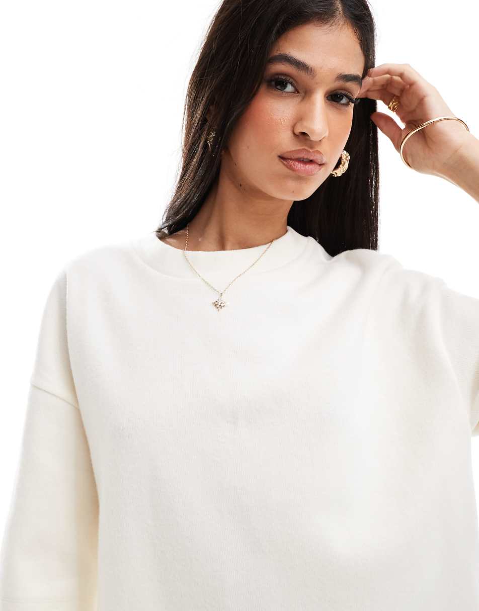 ASOS DESIGN supersoft boxy T-shirt in white