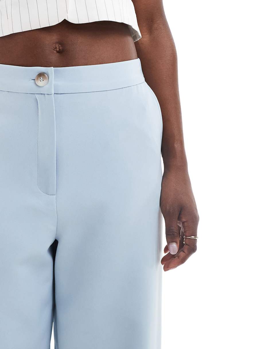 ASOS DESIGN relaxed tailored dad pant in light blue