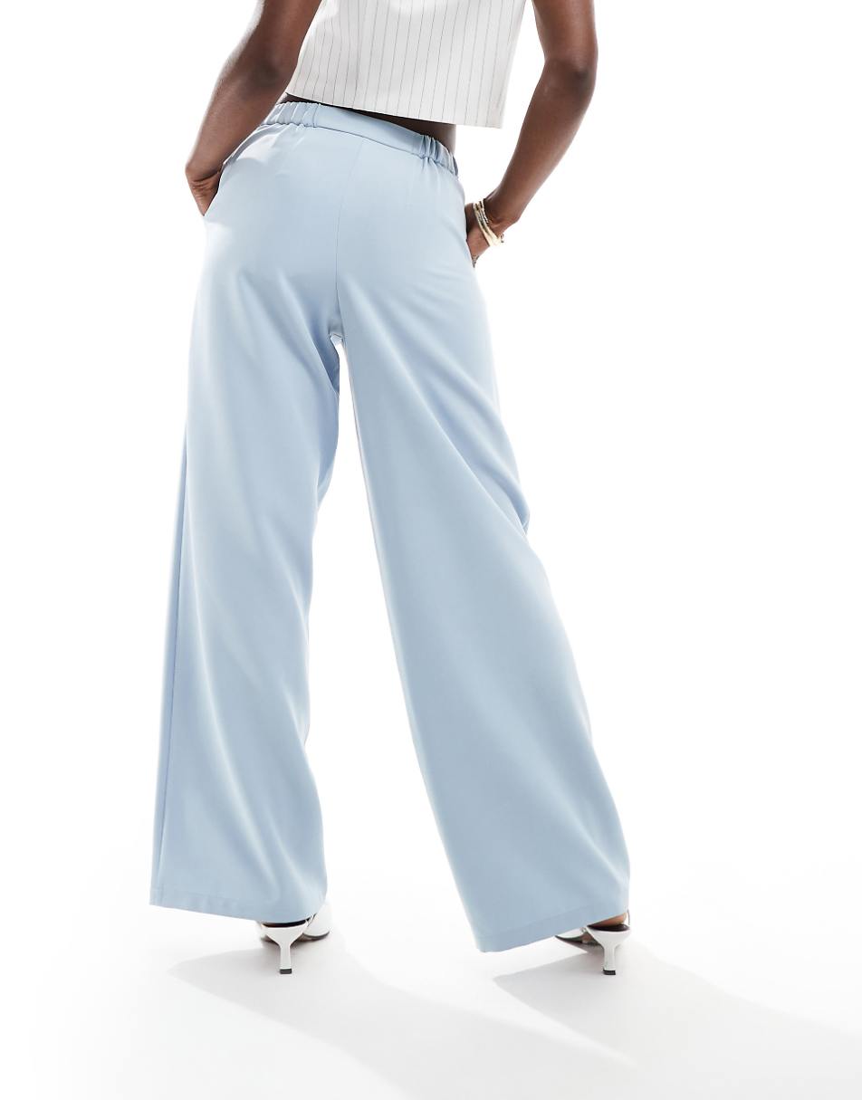 ASOS DESIGN relaxed tailored dad pant in light blue
