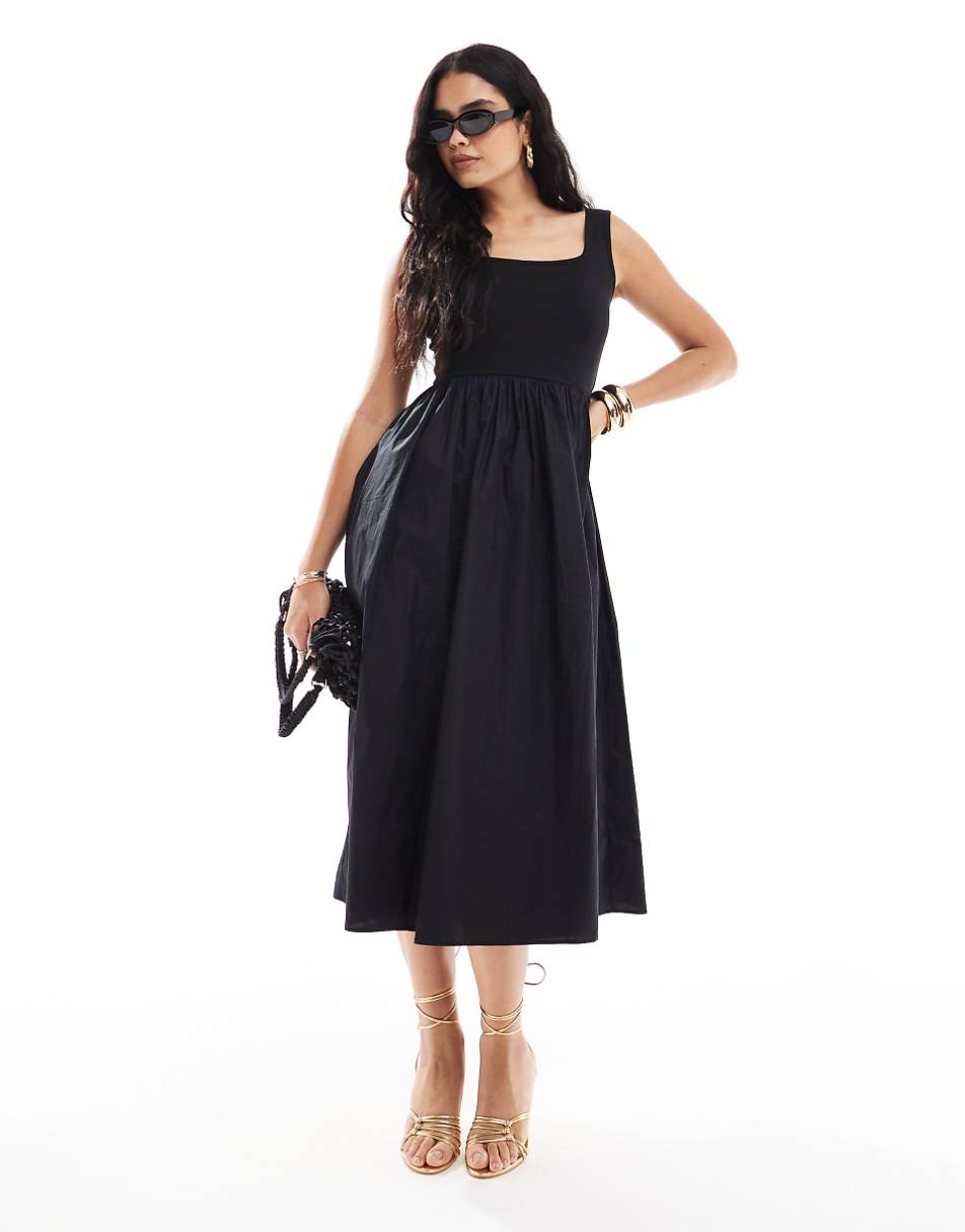 Nobody's Child Colorado midi dress in black