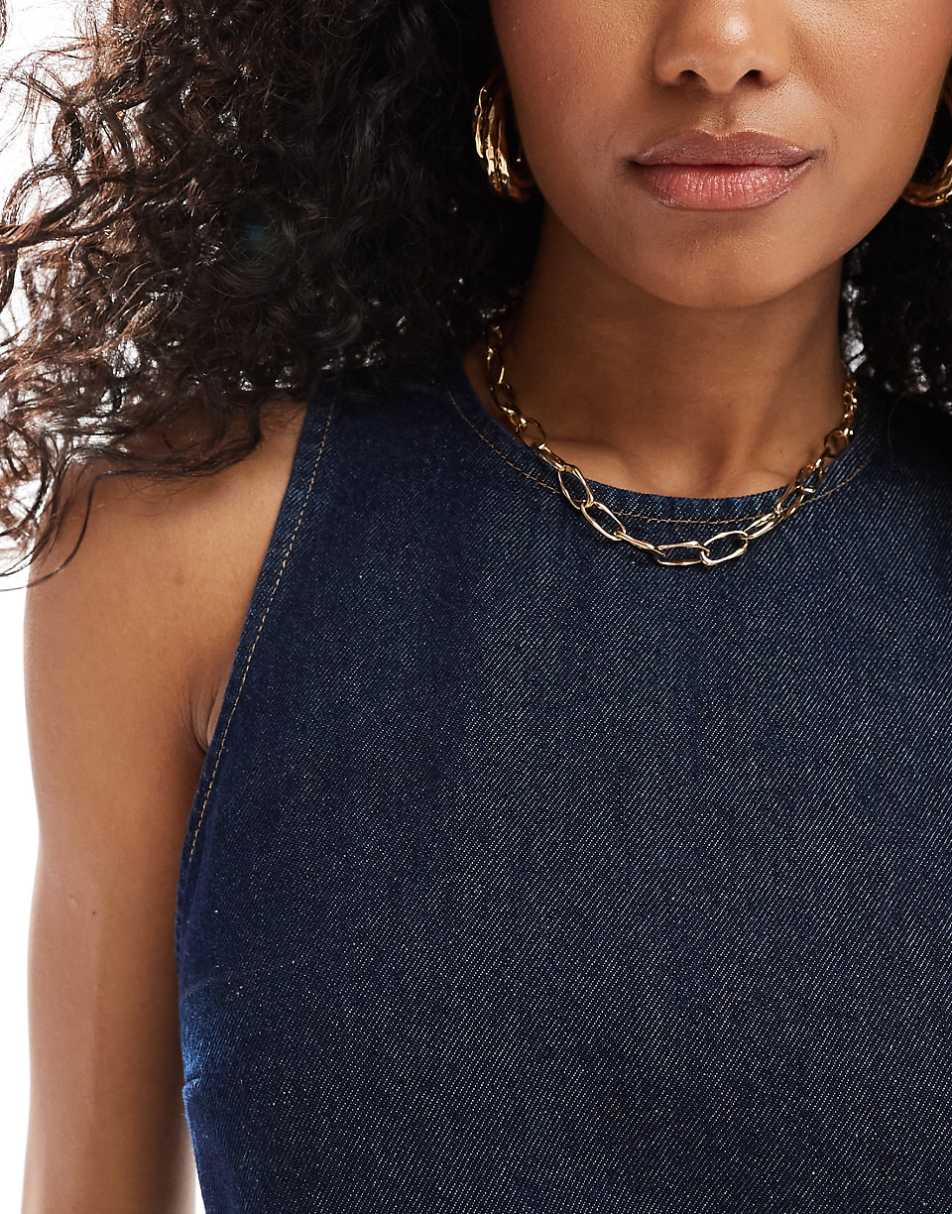 Nobody's Child Palermo racer denim jumper dress