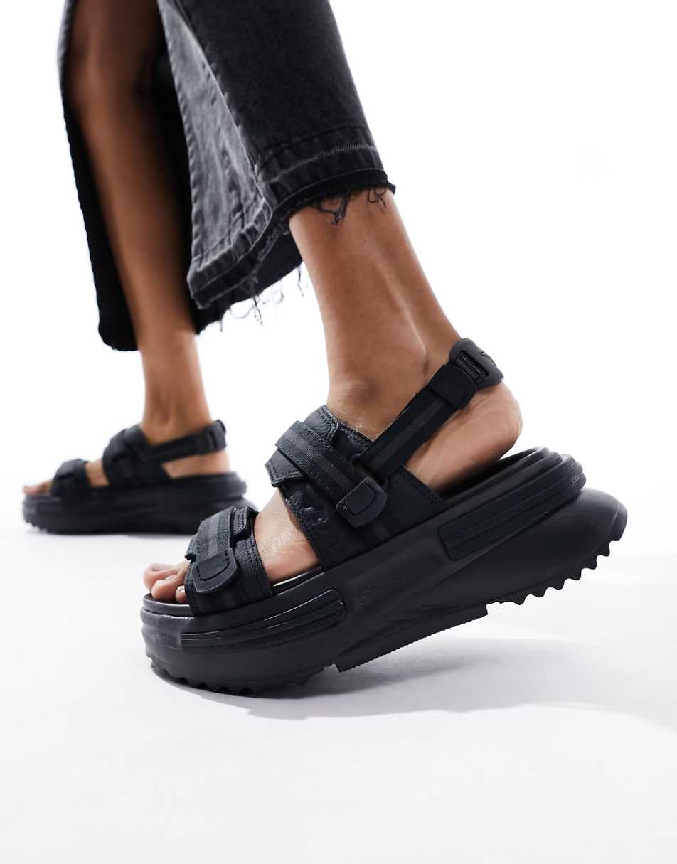 Converse Run Star Utility sandals in black