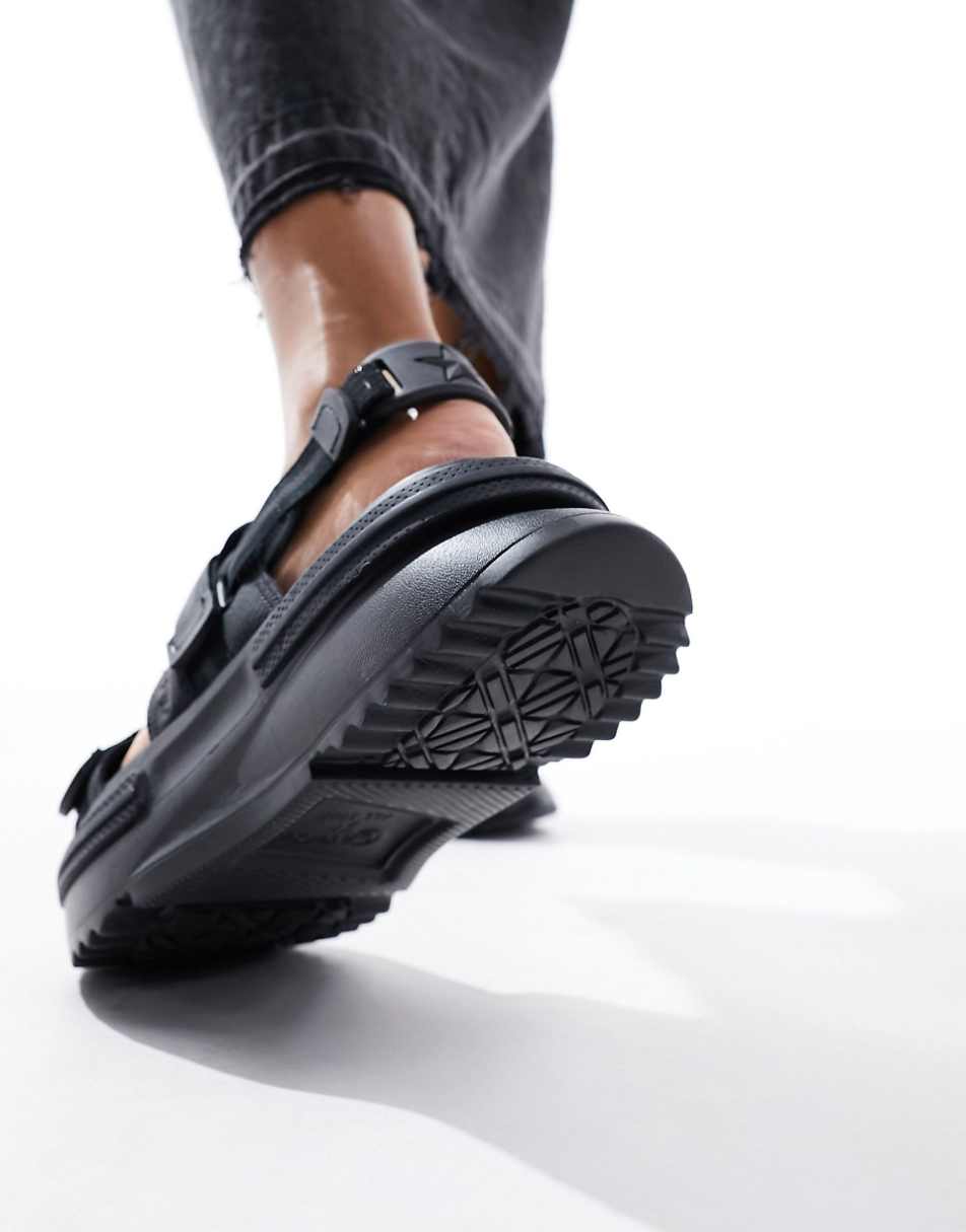 Converse Run Star Utility sandals in black