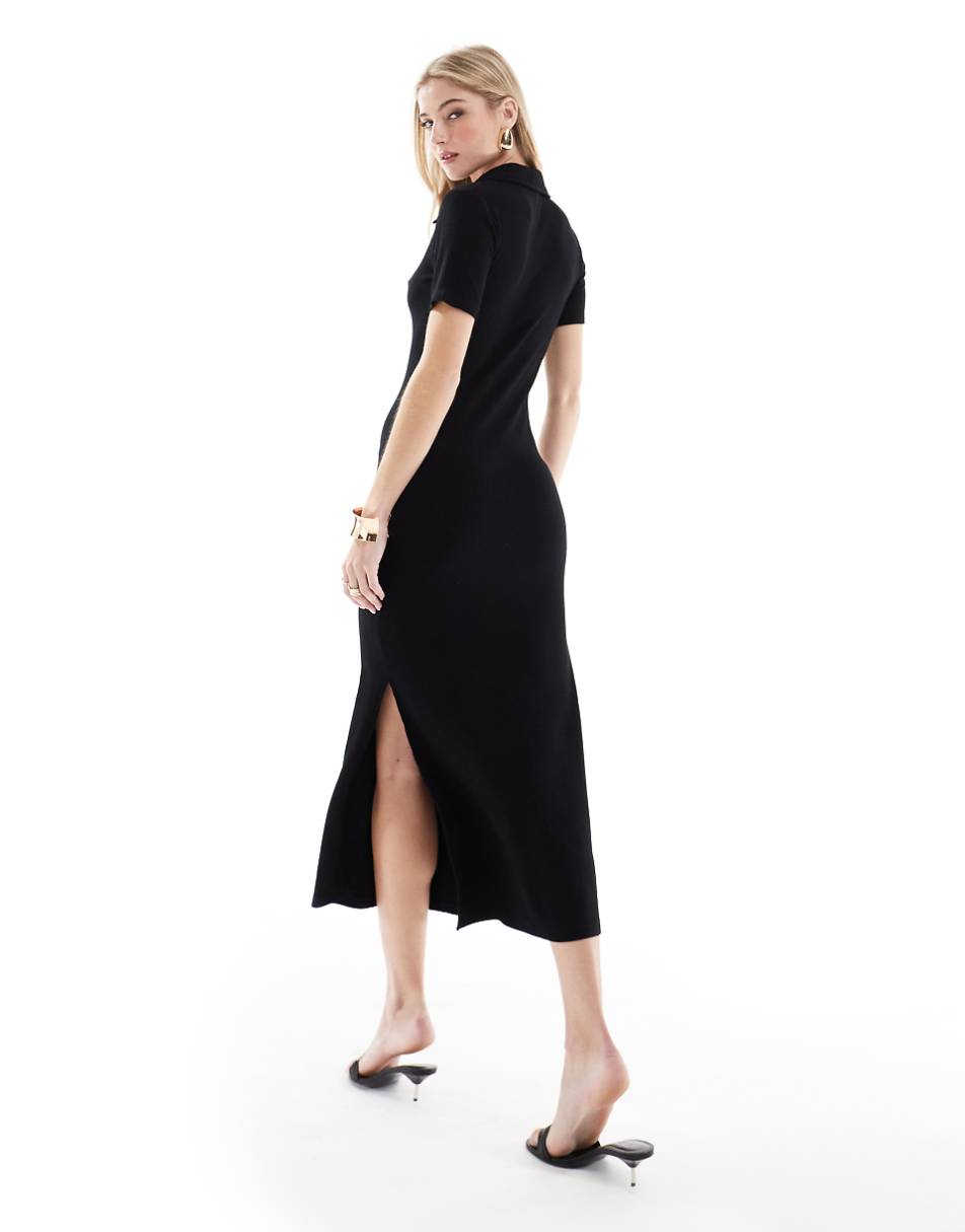 Nobody's Child Bagley midi dress in black