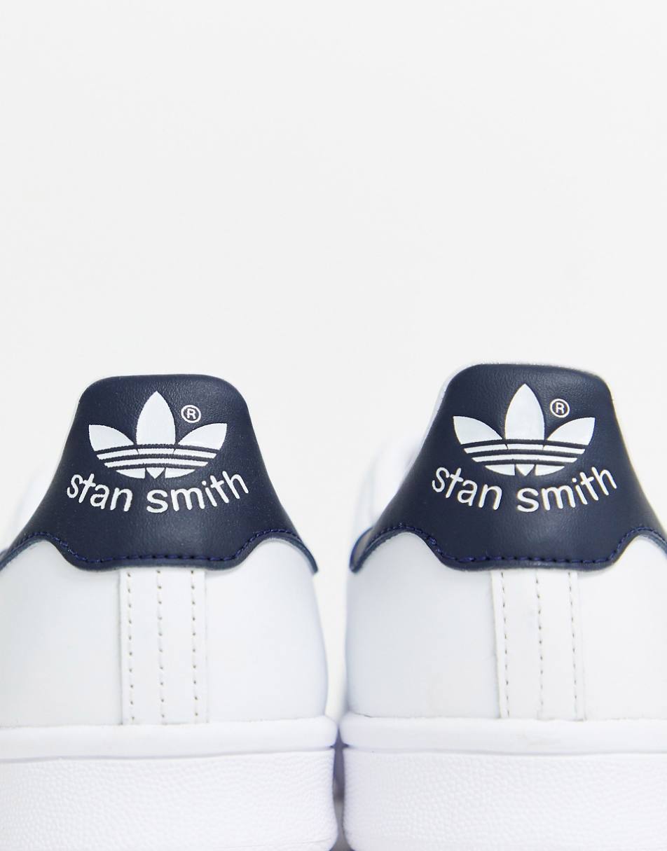 adidas Originals Stan Smith sneakers in white and navy