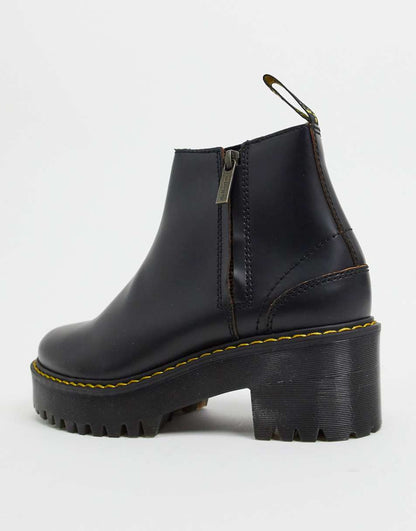 Dr Martens Rometty II zip heeled chelsea boots in black
