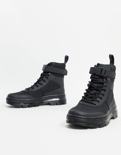 Dr Martens Combs tech ankle strap ankle boots in black