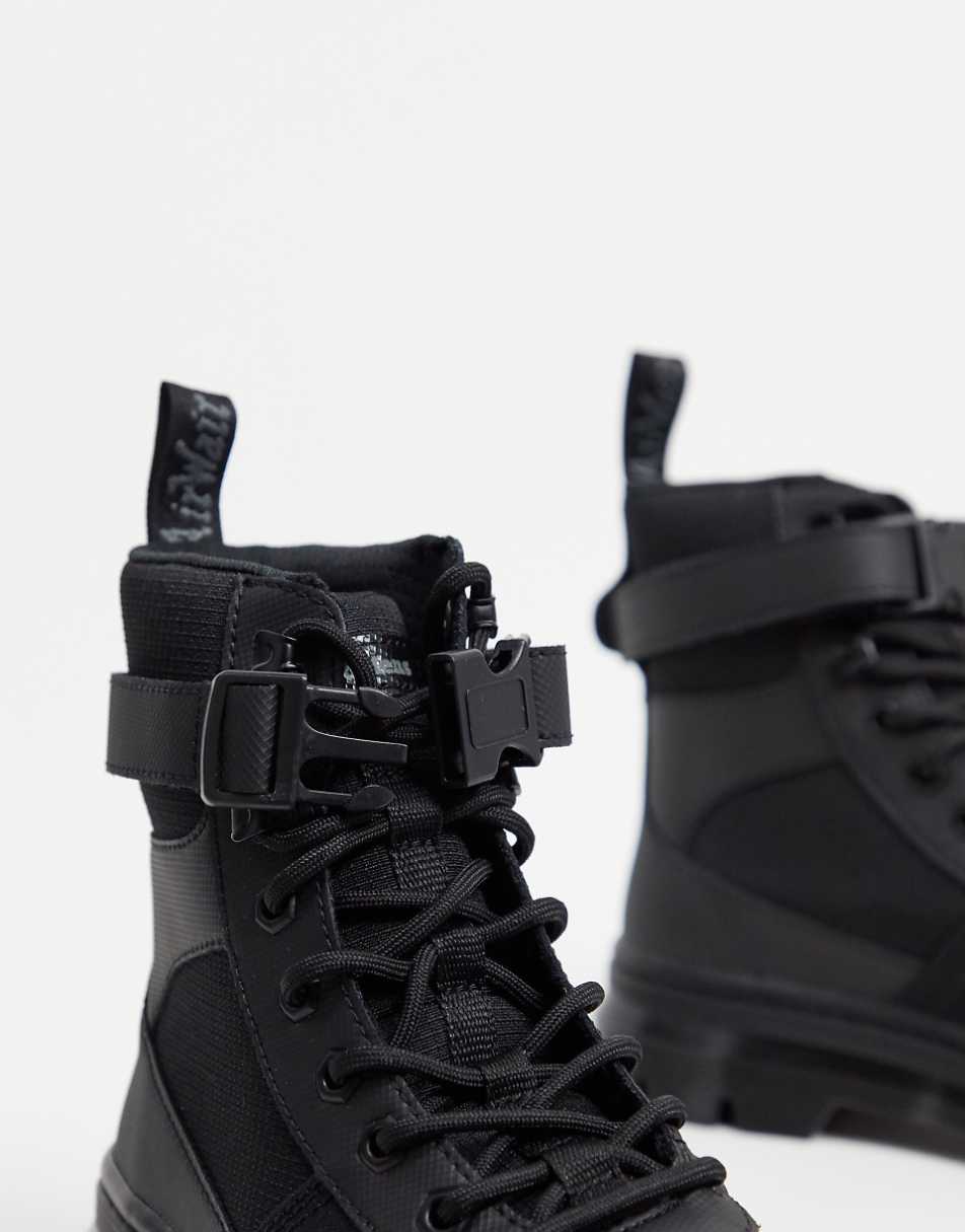 Dr Martens Combs tech ankle strap ankle boots in black