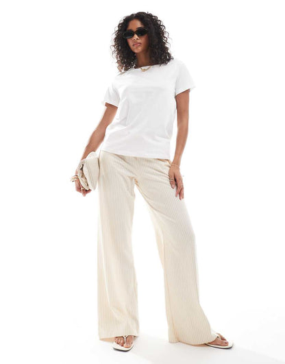 ASOS DESIGN ultimate t-shirt with crew neck in cotton blend in white - WHITE