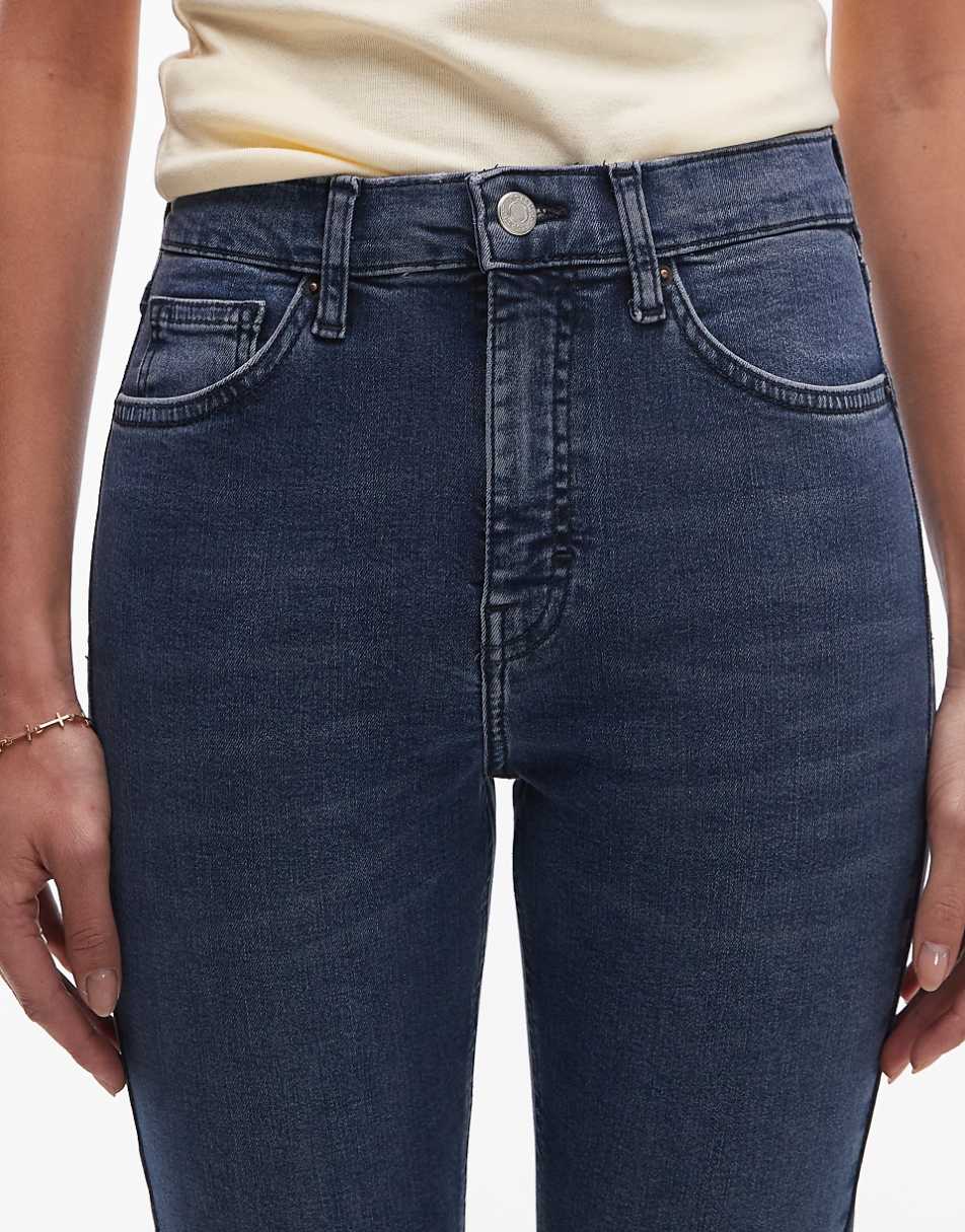 Topshop high rise Jamie jeans in storm blue