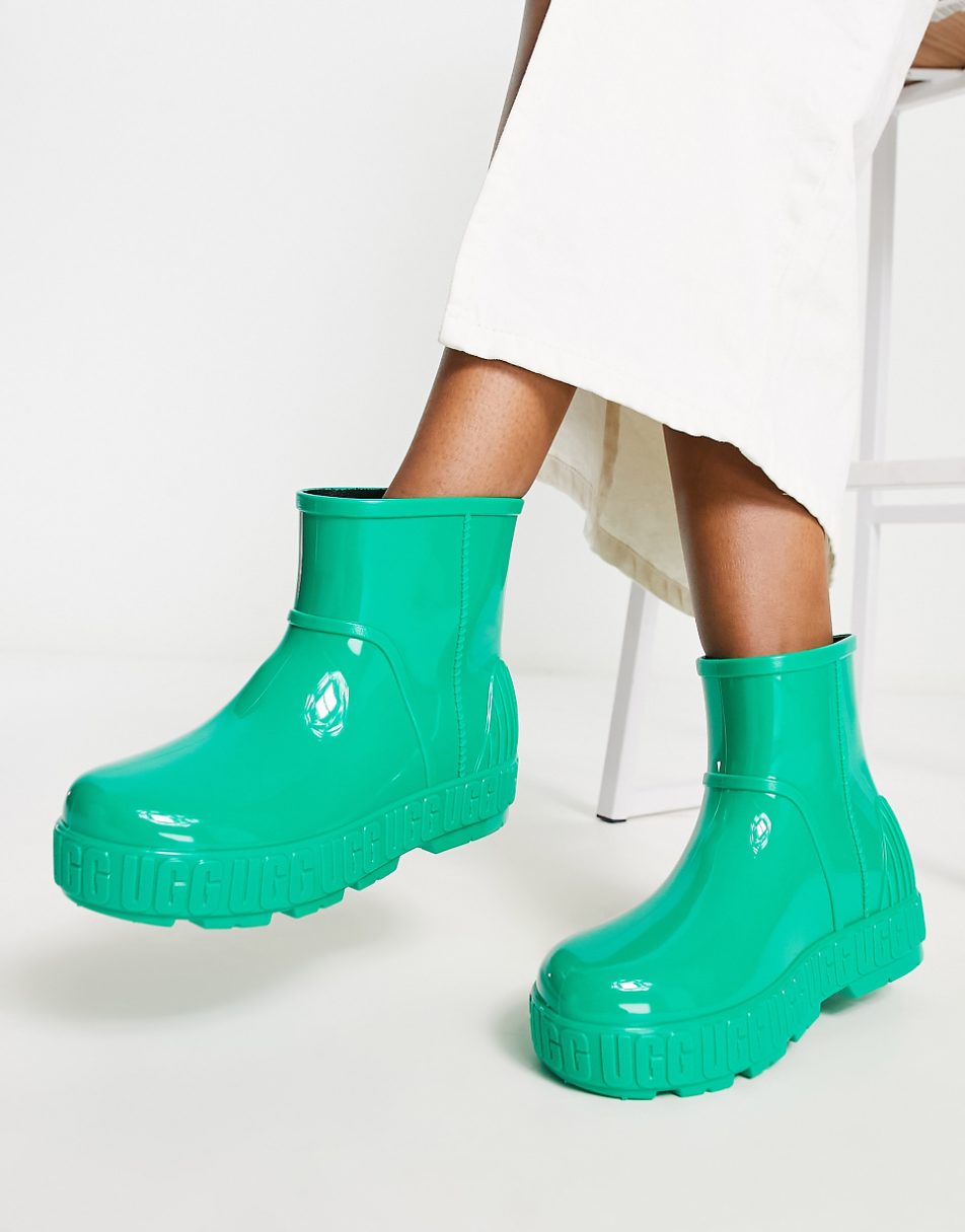 UGG Drizlita rain boots with shearling insole in green