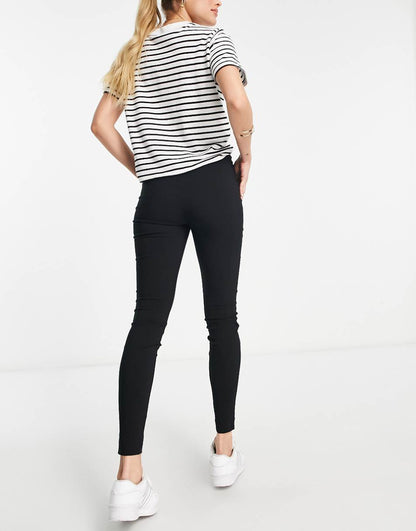 ASOS DESIGN Tall high waist skinny fit tailored pants in black