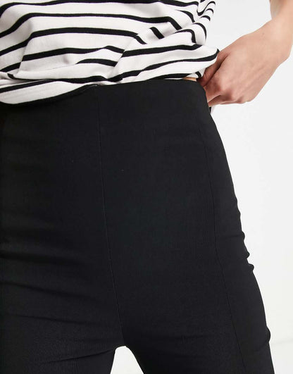 ASOS DESIGN Tall high waist skinny fit tailored pants in black