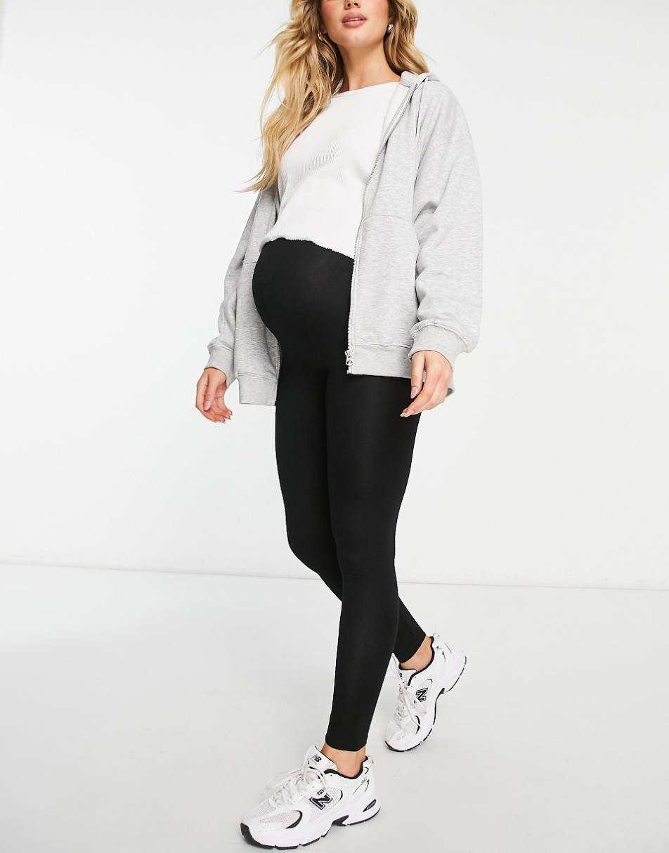 ASOS DESIGN Maternity over the bump premium supersoft leggings in cotton modal