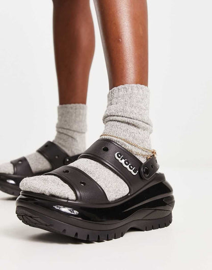 Crocs Mega Crush sandals in black