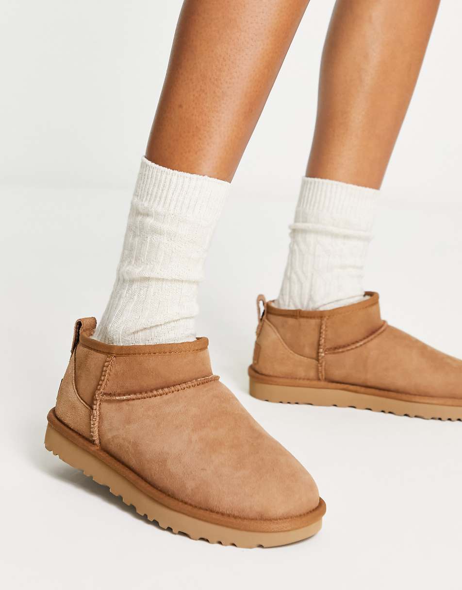 UGG Classic Ultra Mini boots in chestnut