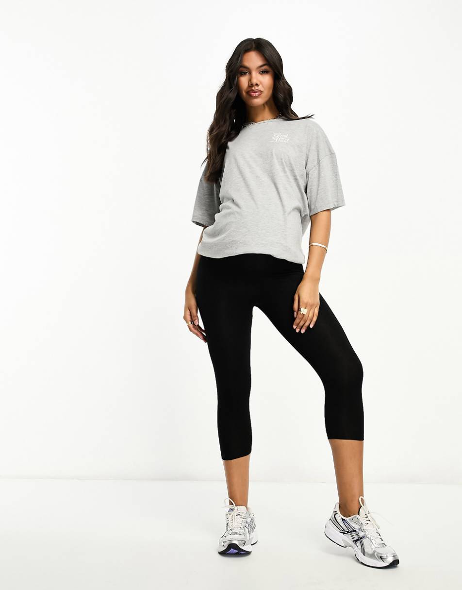 ASOS DESIGN Maternity over the bump capri legging in black