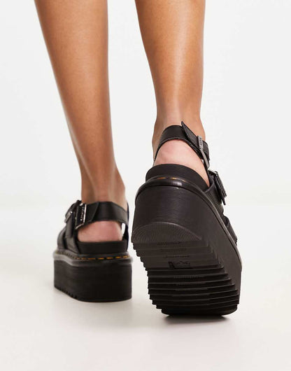 Dr Martens Voss ii quad sandals in black