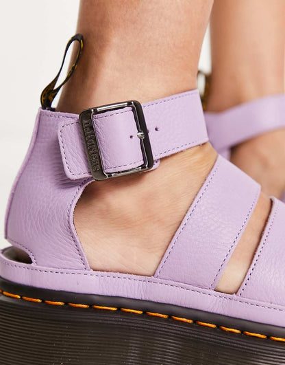 Dr Martens Clarissa ii quad chunky sandals in lilac pisa