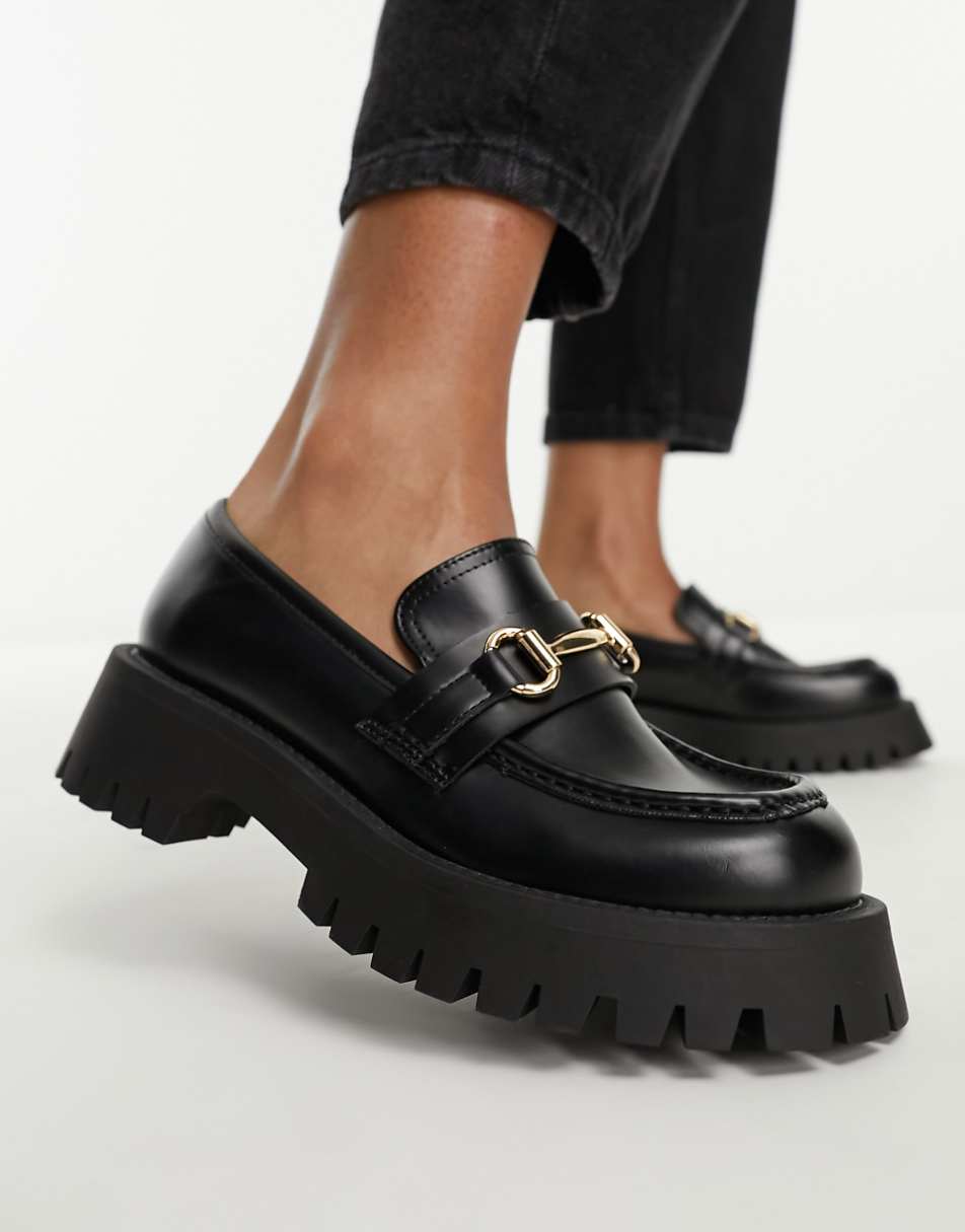 ASOS DESIGN Masterpiece chunky loafer in black