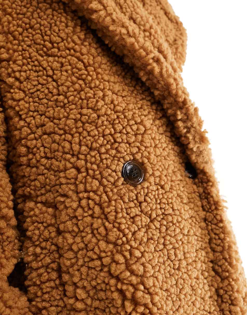 UGG Gertrude teddy coat in tan