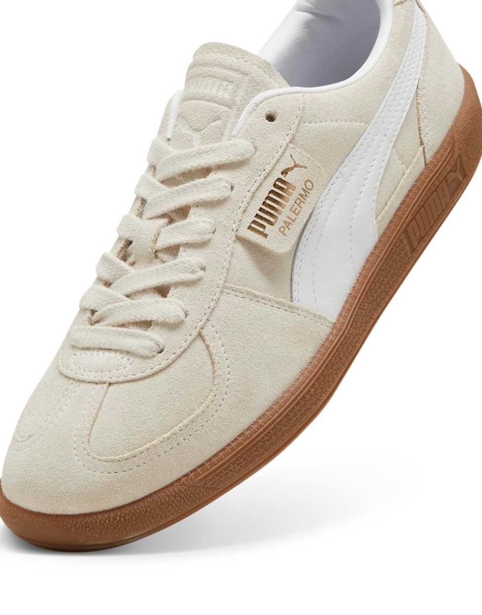 PUMA Palermo sneakers in alpine snow with gum sole