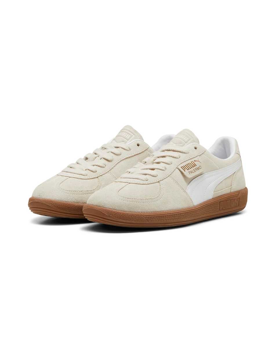 PUMA Palermo sneakers in alpine snow with gum sole