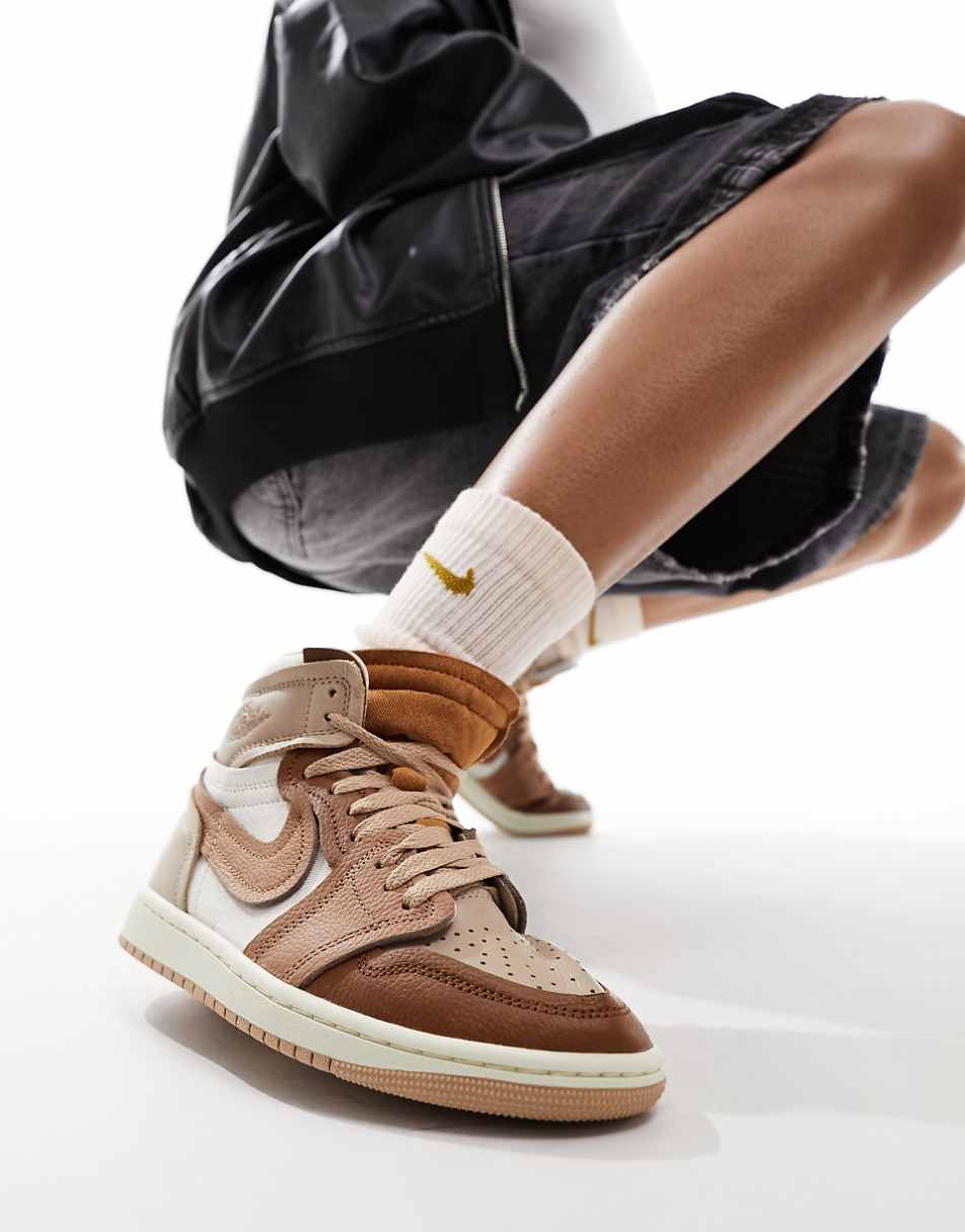 Air Jordan 1 Method of Make sneakers in brown mix